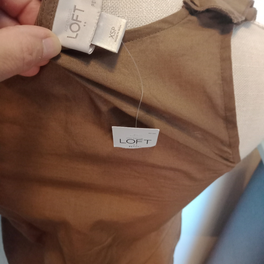 Loft Tank Ruffled Blouse - Picture 9 of 9